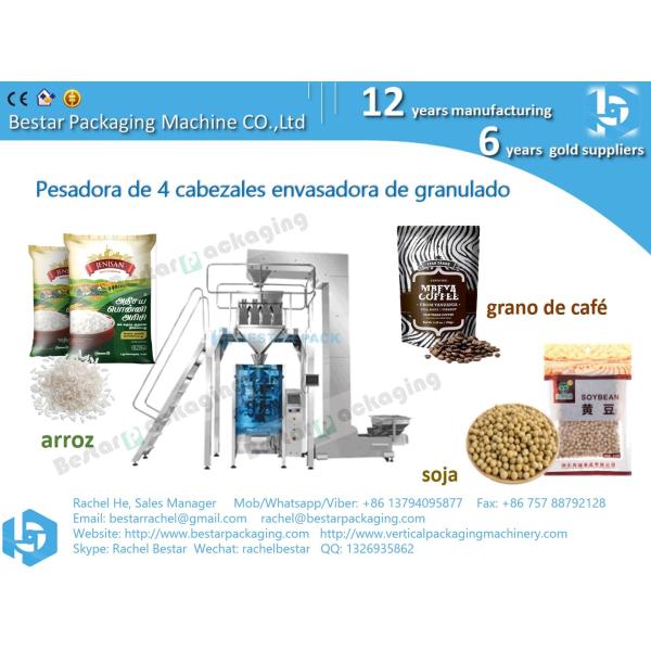 Bestar automatic weighing and packaging machine with 4 heads linear weigher BSTV