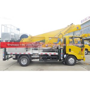 Philippines KV100 ISUZU Hydraulic Telescopic Boom Elevating High Altitude