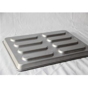 Sliver 530x380x40mm 0.8mm Hot Dog Bun Pan