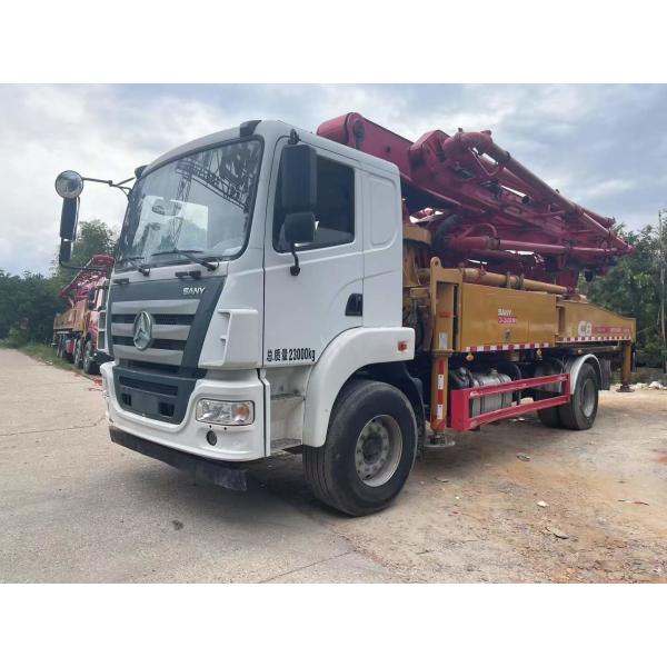 Buy EURO V Concrete Pump Truck With Dimensions 10050*2530*3850mm at wholesale prices