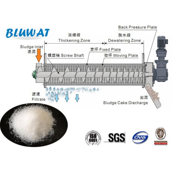 Screw Sludge Dewatering Flocculant CPAM C9060 Cationic Polyacrylamide