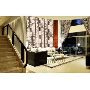 Rose Gold Stainless Steel Room Divider For Hotels/Villa/Lobby Interior