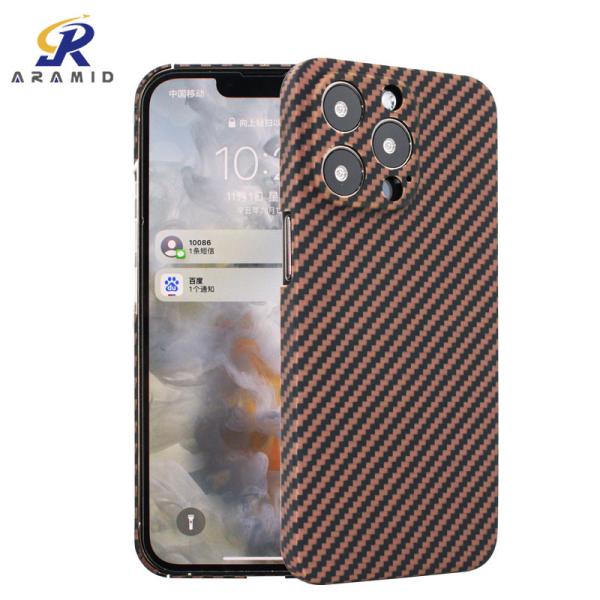 Buy Custom Logo Eco Friendly Aramid Fiber Mobile Phone Case For iPhone 13 at wholesale prices