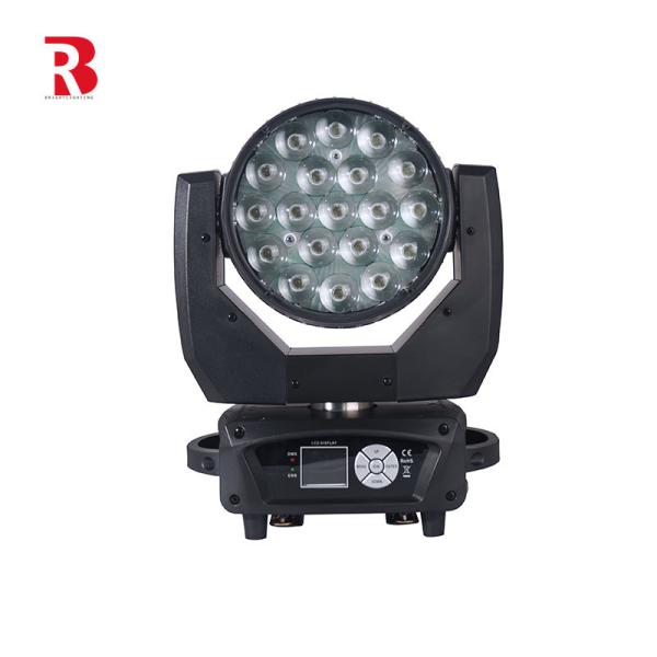 Buy DMX512 DJ Light ZOOM For Disco LED Moving Head 19*15 RGBW Beeye Stage at wholesale prices
