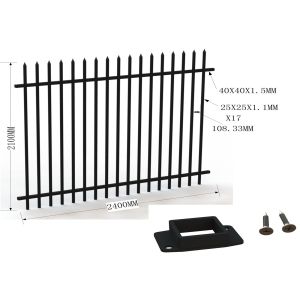 Australia Standard Powder Coated Commercial Garrison Security Oz Wide Fence