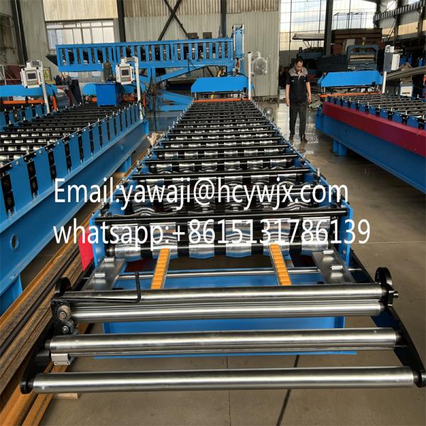 Galvanized Steel Metal Rolling Roofing Sheet Tiles Making Machine Trapezoidal Roof Roll Forming Machine