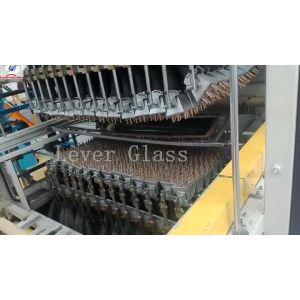 China Automotive Rear glass toughening furnace / double curvature glass with moulds pressing on sale