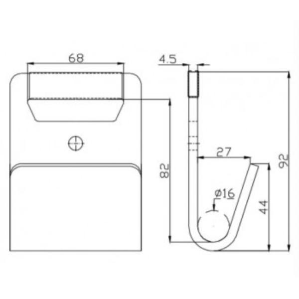 5T Black Ratchet Tie Down Straps , 2 Inch Flat Hook Ratchet Straps