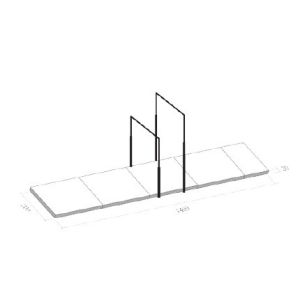 Quality Pvc Leather Competition Gymnastics Landing Mats For Uneven Bars for sale