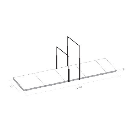 Pvc Leather Competition Gymnastics Landing Mats For Uneven Bars