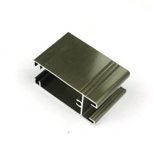 China T Shape Casement Champagne Anodized Aluminum Window Profiles on sale