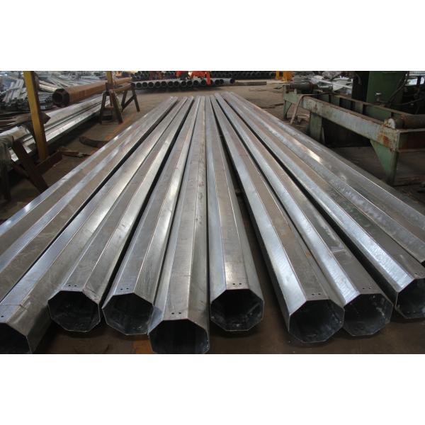 25FT 2.5mm Thickenss Hot Dip Galvanized Steel Pole Philippines NEA Standard