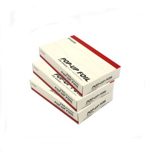 China Disposable Kitchen Silver Pop Up Foil Sheet In Aluminum Foil with Customized Length on sale