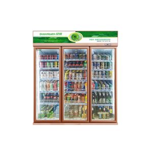 High Efficient Upright Display Fridge For Supermarket / Shopping Mall