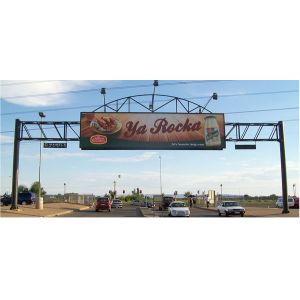 Quality Gantry galvanized steel structure billboard for sale