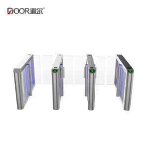 Speed Gate SUS304 Full Height Flap Turnstile 550mm Channel