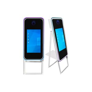 32in Selfie Mirror Photo Booth Selfie Station Mirror Machine With Printer Camera