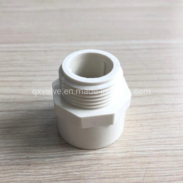 Buy Plastic Water Connection Joint 1" PVC Male Adapter Pipe Fittings with Round Head Code at wholesale prices