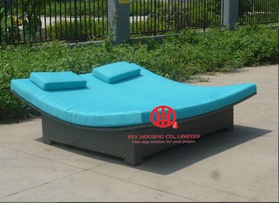 Buy Guangdong rattan furniture factory/garden chaise lounger at wholesale prices
