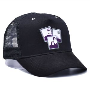 Unisex Constructed Cotton Front 6 Panel Trucker Cap High Profile Crown