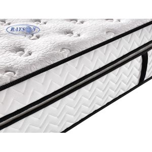 White Velvet Dual Layers Hotel Pocket Spring Mattress