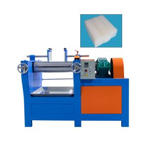 Quality High Productivity Rubber Refining Mill with 380V/3P/50HZ Power and 15-20r/min Roller Speed for Solid Silicone Raw Material Coloring for sale