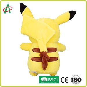 12" Pikachu Stuffed Animal Embroidery with handcraft