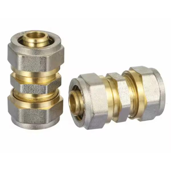 Polished Brass Compression Fittings with Chrome Plated Handle Plumbing Material Brass Compression Socket Pex Fittings