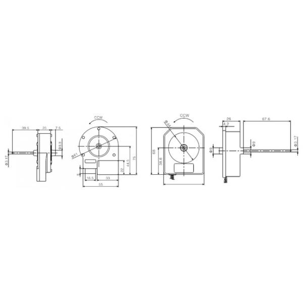 Refrigerator DC Fan Motor