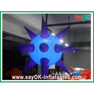 LED Decoration Inflatable Sea Urchin Spike Ball Model With Colorful Lights For