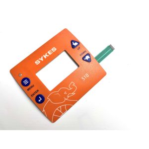 Chemicals Resistant Backlit Membrane Switch Waterproof With Molex 0.5MM Pitch