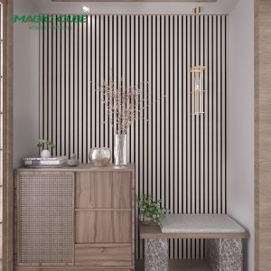 Customized E1 Grade Flame Retardant Material Akupanel Acoustic Panels for