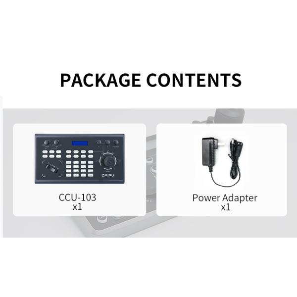 IP PTZ Camera Control Keyboard with 4D Joystick and NDI Controller by DAIPU CCU-103