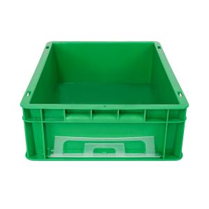 Solid Box Style Durable Plastic Turnover Crate for Eco-Friendly Shipping and