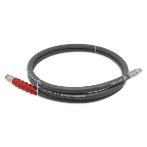 3/8 X 50' 4000 Psi Pressure Washer Hose With Quick Connects In Grey And Black