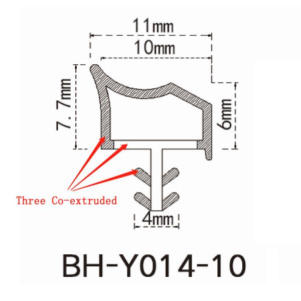 TPE Co Extruded Wooden Door Seal Strip