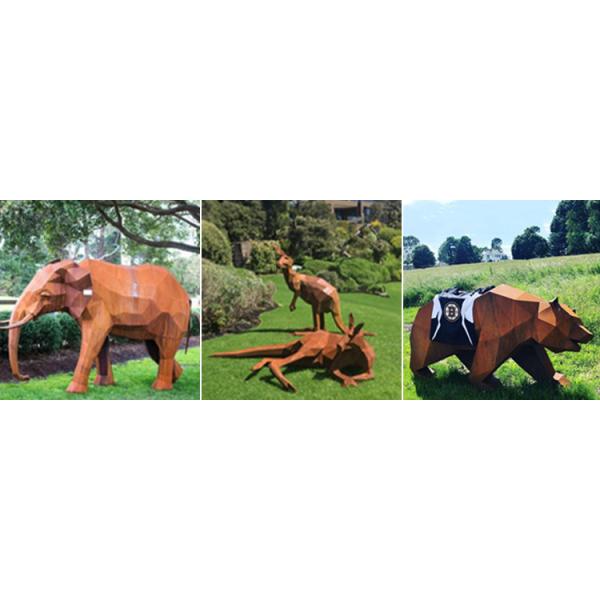 New Design Garden Landscape Metal Cactus Yard Decorations Corten Steel Sculpture