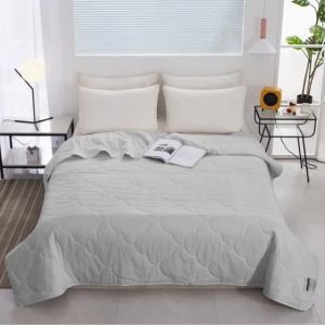 Green Beige Polyester Filling Binding Quilt Duvet Soft Best Selling