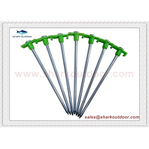 Buy High quality Hard Ground Tent Peg stakes with plastic stopper at wholesale prices
