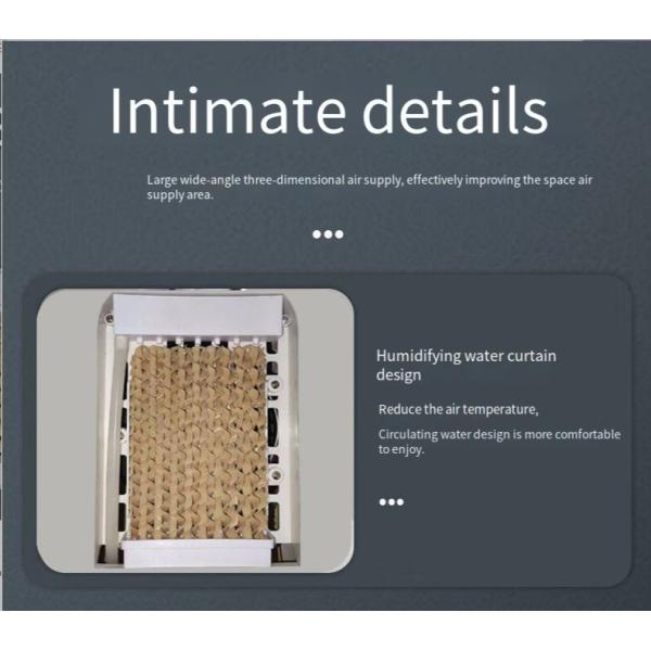 Electric Heater 4.8kg Noise 20-40 for Heating and Cooling Water-Cooled Air Cooler Fan