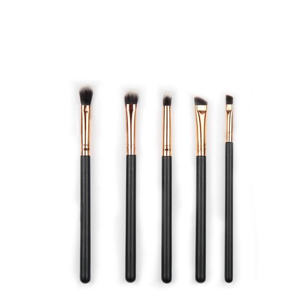 Buy Wooden Handle 5pcs Smudge Eyeshadow Blending Brush Set at wholesale prices