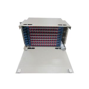 Rack Mounted 6U ODF Fiber Optic Distribution Box , 96core ODF Unit Box