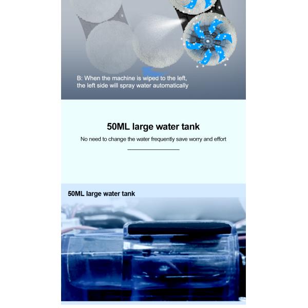 Ultra-Thin Electric Water Spray Robot for Household Bath and Exterior Cleaning US Plug Type