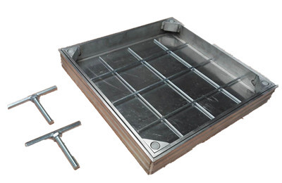 Buy Customized Aluminium Drain Cover ,  Tiled Recessed Manhole Cover at wholesale prices