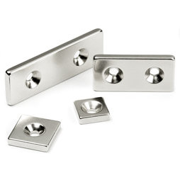 N40 Super Strong Block L40X20X5mm Magnets with center hole:5mm