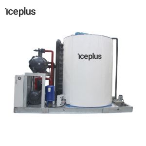 Stainless Steel Ice Flake Maker Machine With Separate Evaporator Stable
