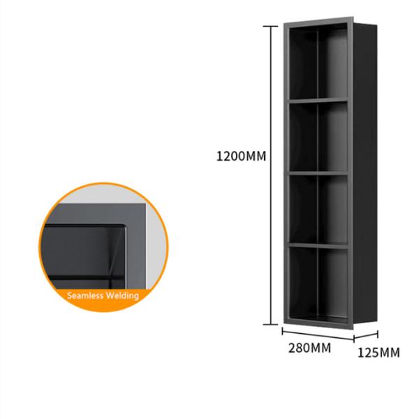 9 Inch Custom Size Shower Accessories Shelf Wall Niche Stainless Steel and Waterproof