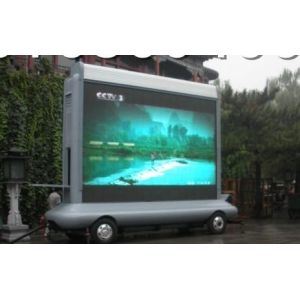 Electronic P10 IP65 1 R,1G,1B 5000K Led Truck Mobile Billboard Screens For
