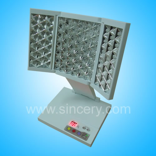 Buy Mini LED Phototherapy Desktop Model RED BLUE YELLOW light for skin rejuvenation at wholesale prices