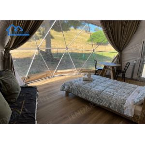 Romantic Eco Glamping Dome Tent , Geodesic Luxury Hotel Tent